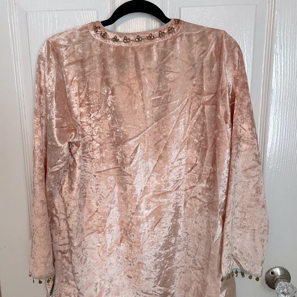 NWT Soft Surroundings Velvet Beaded Tunic - Picture 5 of 6